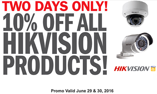 تخفیف ویژه Hikvision