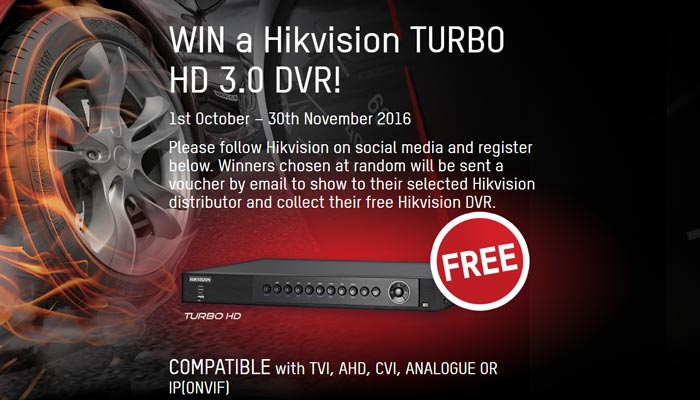 اهدای 1000 دستگاه DVR Turbo HD 3.0 در فروش زمستانی هایک ویژن