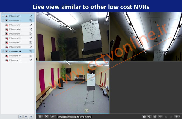 بررسی تخصصی NVR یونی ویو - پخش زنده تصاویر دوربین مدار بسته