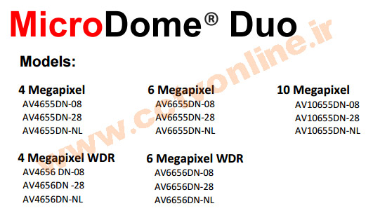 دوربین مدار بسته MicroDome Duo